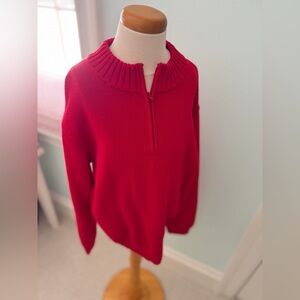Little English Red Cowl Neck Sweater - NWT 12